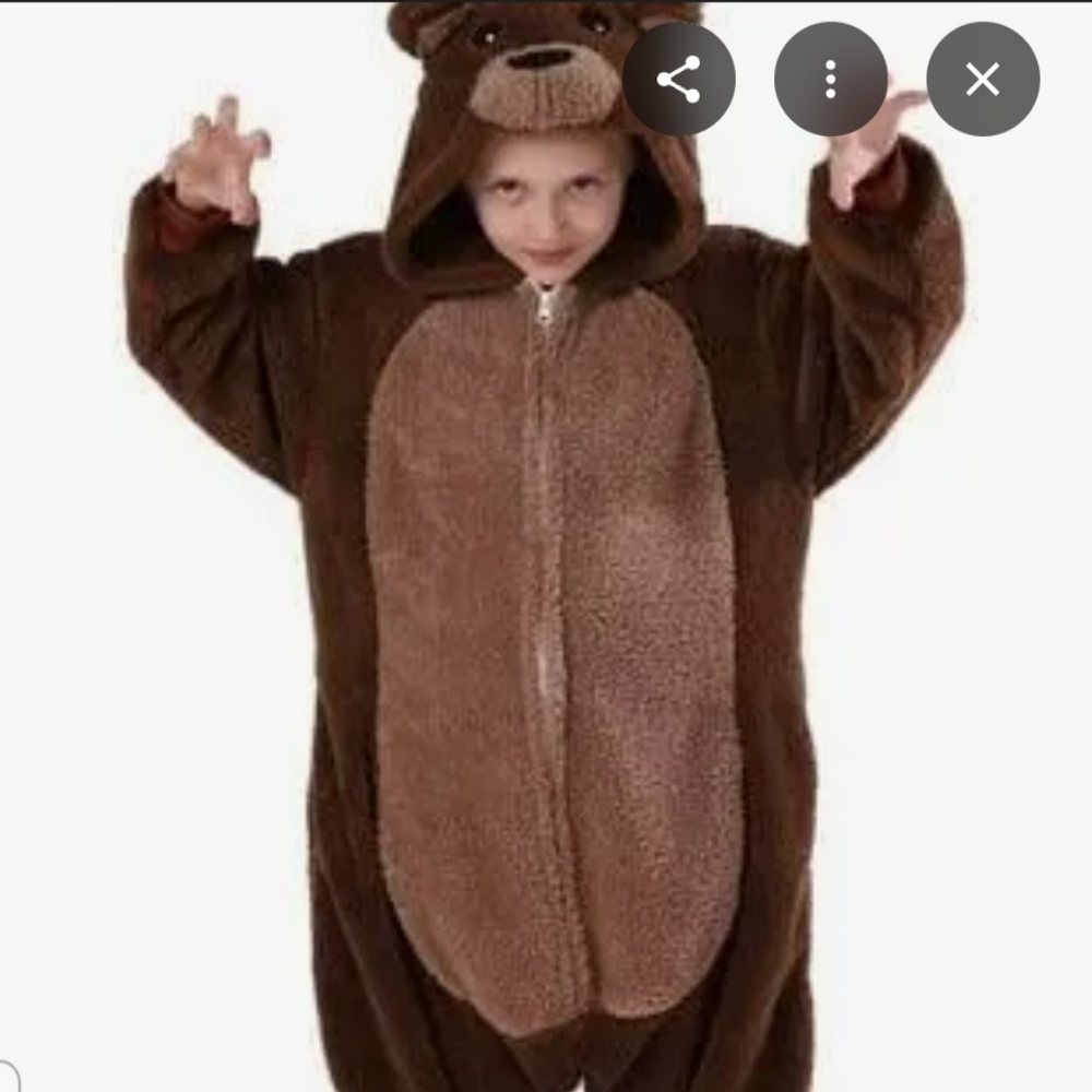 Brown Fleece Animal Onesie